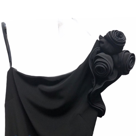 BNWT Joseph Ribkoff 1 shoulder black dress 4 - Picture 4 of 9